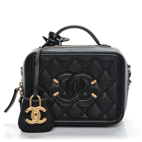 chanel filigree black|chanel filigree bag.